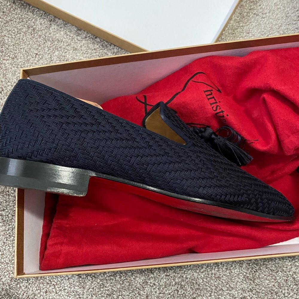 Like New Christian Louboutin Officialato Flat Tresse size 43